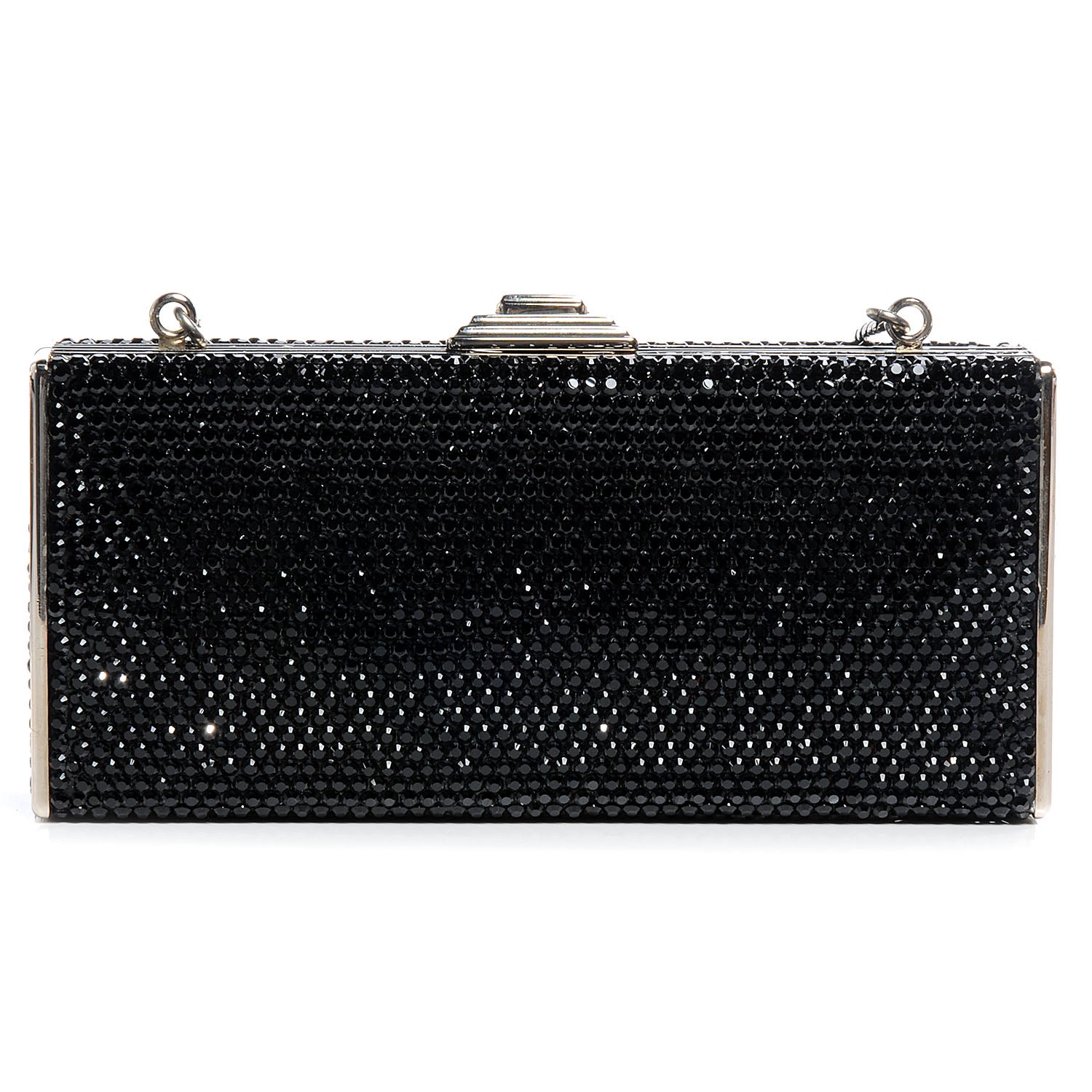Judith Leiber Crystal MinaudiÃ¨re Clutch Black 1 of 6