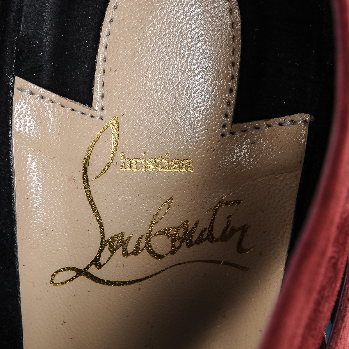 Christian Louboutin Suede Toot Mignonne 100 Cutout Heels 37.5 Multi 8 of 9