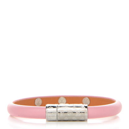 Louis Vuitton Calfskin Yummy LV Bracelet 17 Pink 3 of 8