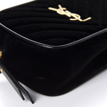 Saint Laurent Velour Matelasse Monogram Lou Belt Bag Black 6 of 10