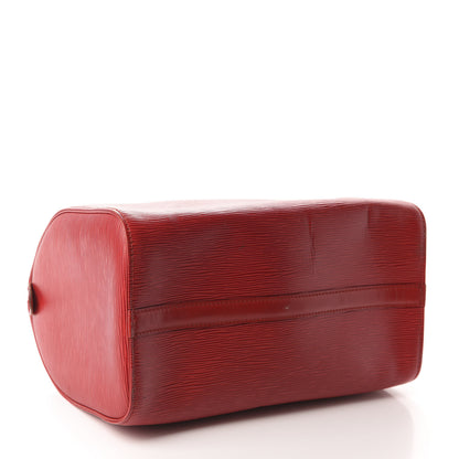 Louis Vuitton Epi Speedy 30 Castillan Red 4 of 15