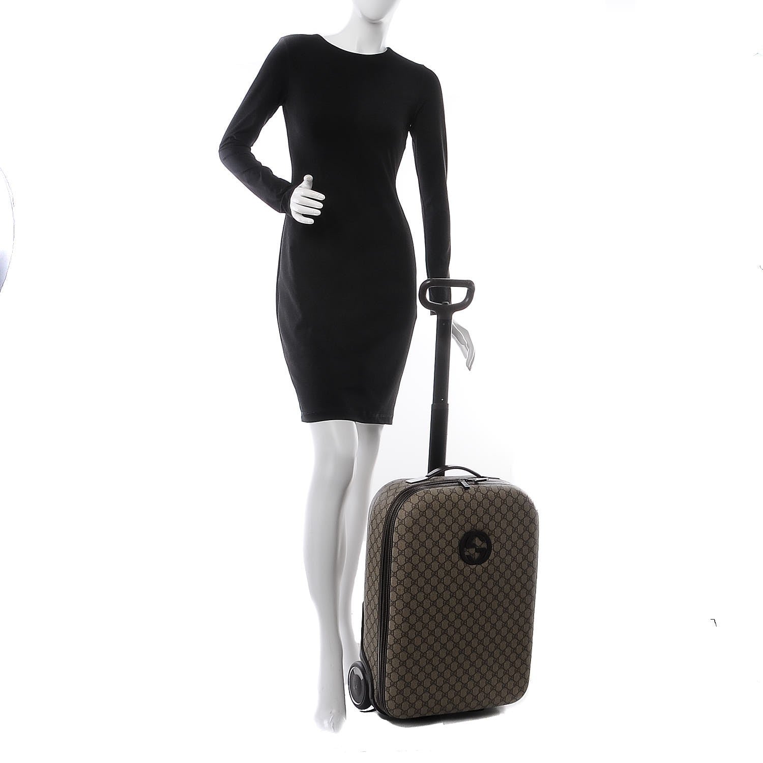Gucci GG Plus Monogram Small Interlocking G Trolley Brown 2 of 23
