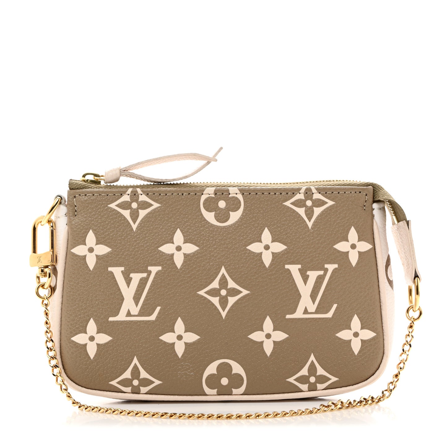 Empreinte Spring in the City Mini Pochette Accessories Kaki Beige Cream