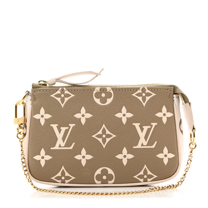 Louis Vuitton Empreinte Spring in the City Mini Pochette Accessories Kaki Beige Cream 1 of 6