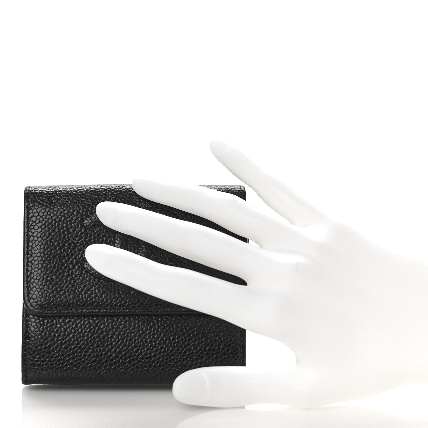 Chanel Caviar Timeless CC Compact Flap Wallet Black 2 of 14