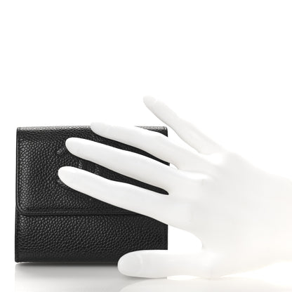 Chanel Caviar Timeless CC Compact Flap Wallet Black 2 of 14