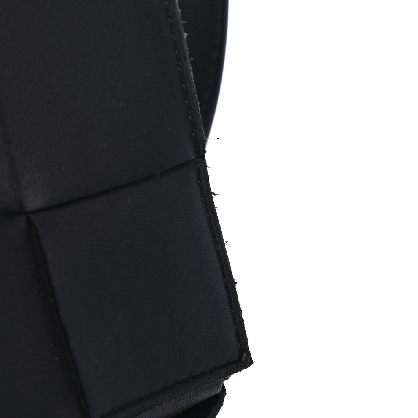 Lambskin Maxi Intrecciato Cassette Crossbody Bag Black