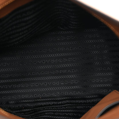 Prada Vitello Phenix Logo Hobo Caramel 5 of 9