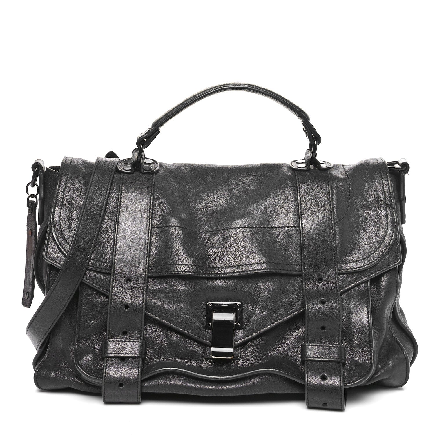 Proenza Schouler Lambskin Medium PS1 Satchel  Black 1 of 10