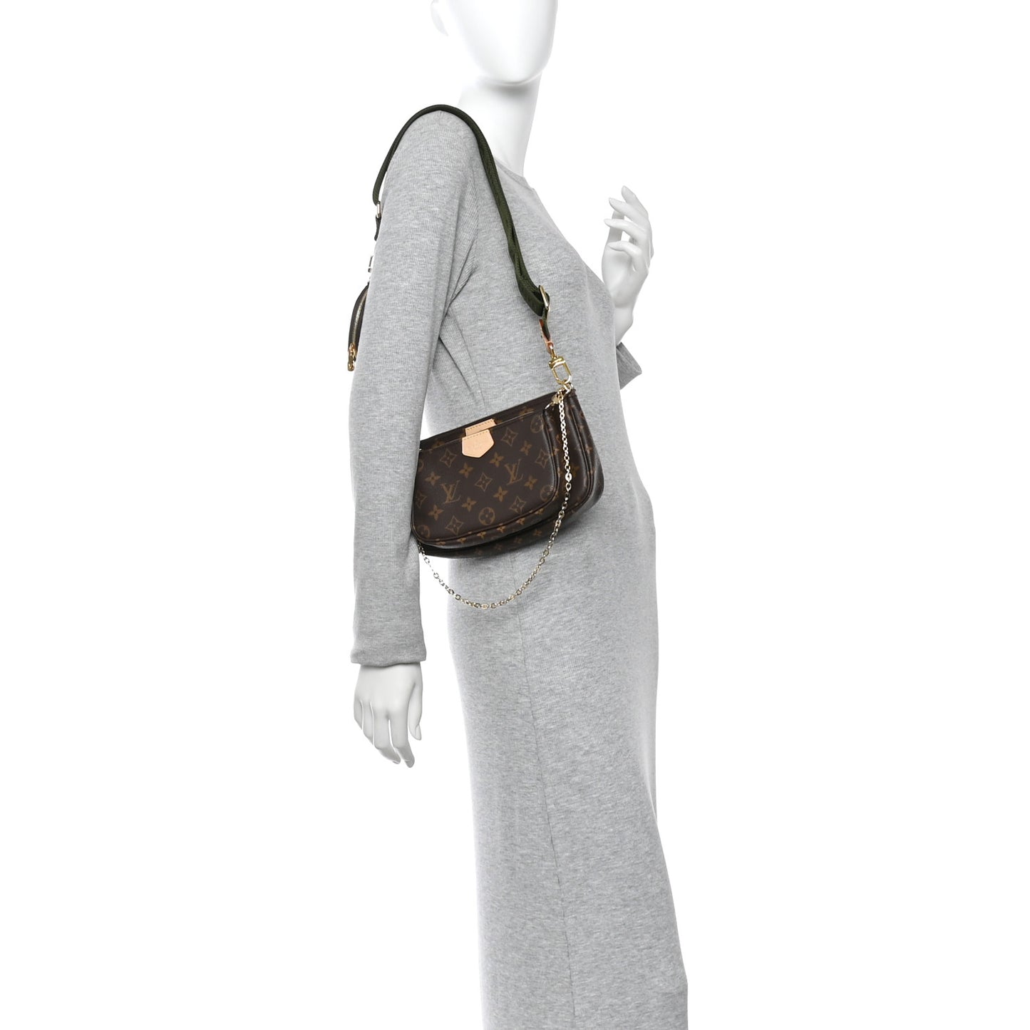 Monogram Multi Pochette Accessories Kaki