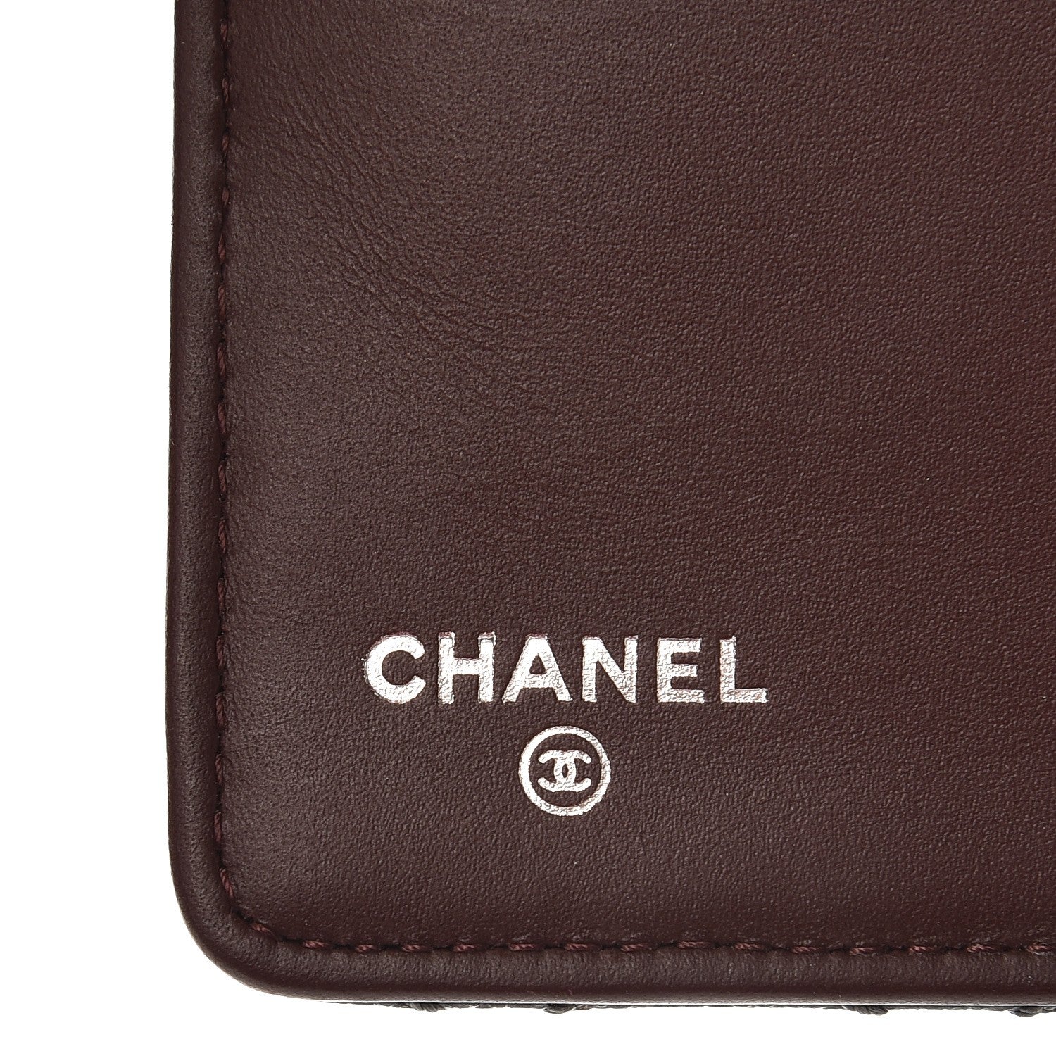 Chanel Caviar Quilted Stitched Yen Wallet Grey 7 of 10