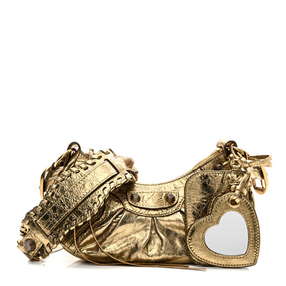 Balenciaga Metallic Agneau Arena Le Cagole Shoulder Bag XS Gold 3 of 11