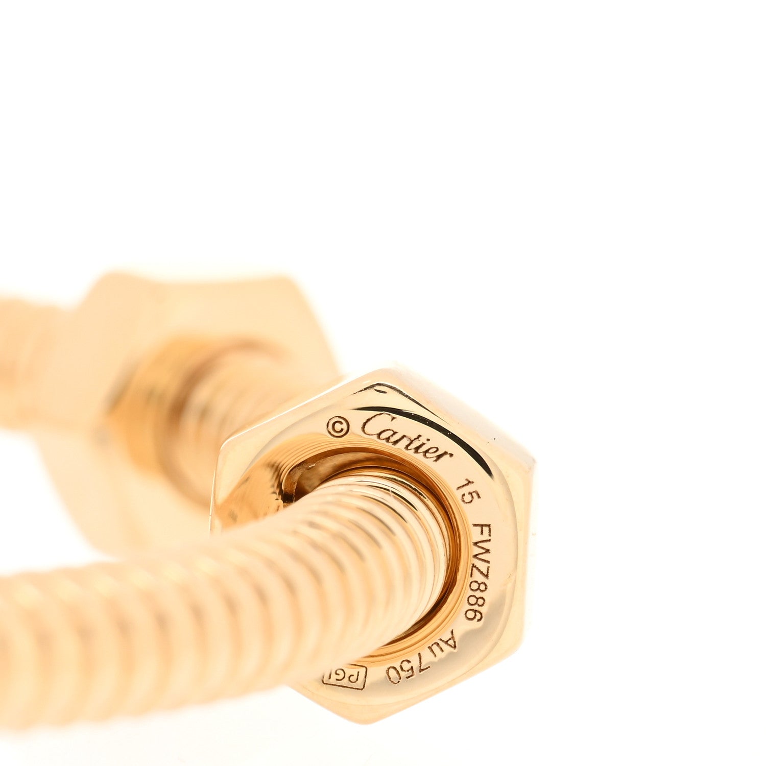 Cartier 18K Yellow Gold Ecrou de Cartier Bracelet 15 3 of 5