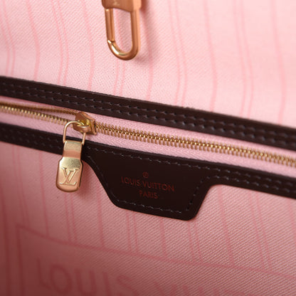 Louis Vuitton Damier Ebene Neo Neverfull MM Rose Ballerine 6 of 11