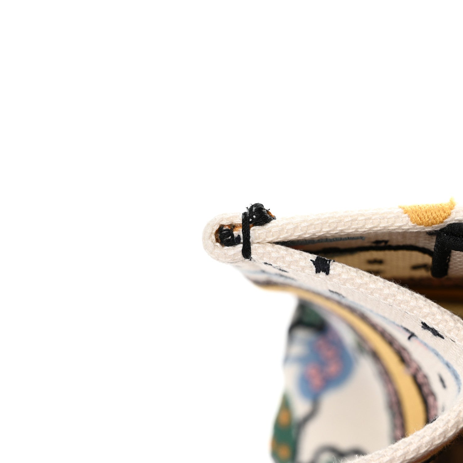 Christian Dior Canvas Embroidered Ciel De Reve Small Book Tote Latte Multicolor 12 of 15