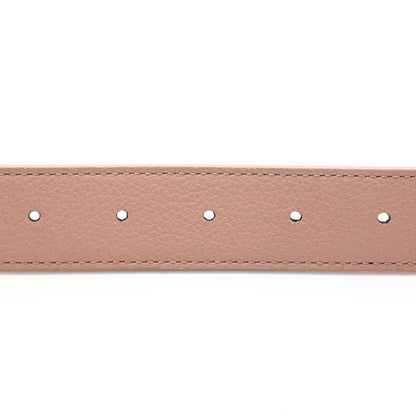 Louis Vuitton Calfskin Monogram 30mm LV Initiales Reversible Belt 84 34 Rose Ballerine 4 of 5