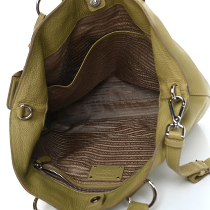 Prada Vitello Daino Shoulder Bag Cedro 4 of 9