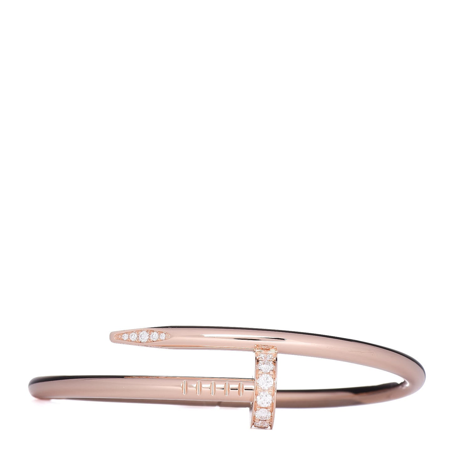 18K Pink Gold Diamond Juste Un Clou Bracelet 15