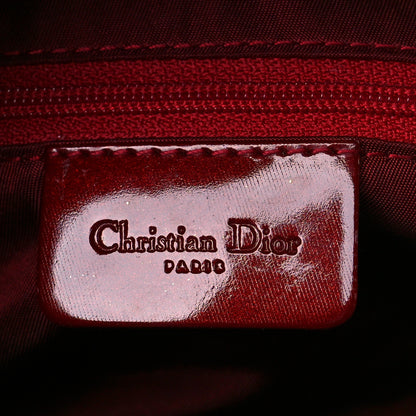 Christian Dior Patent Diorissimo Double Saddle Bag Dark Red 11 of 21