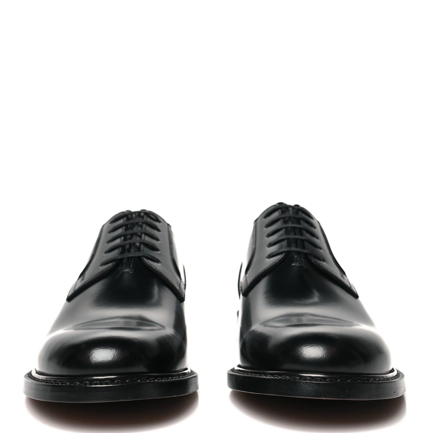 Calfskin Mens Lace Up Oxford Loafers 41.5 Black