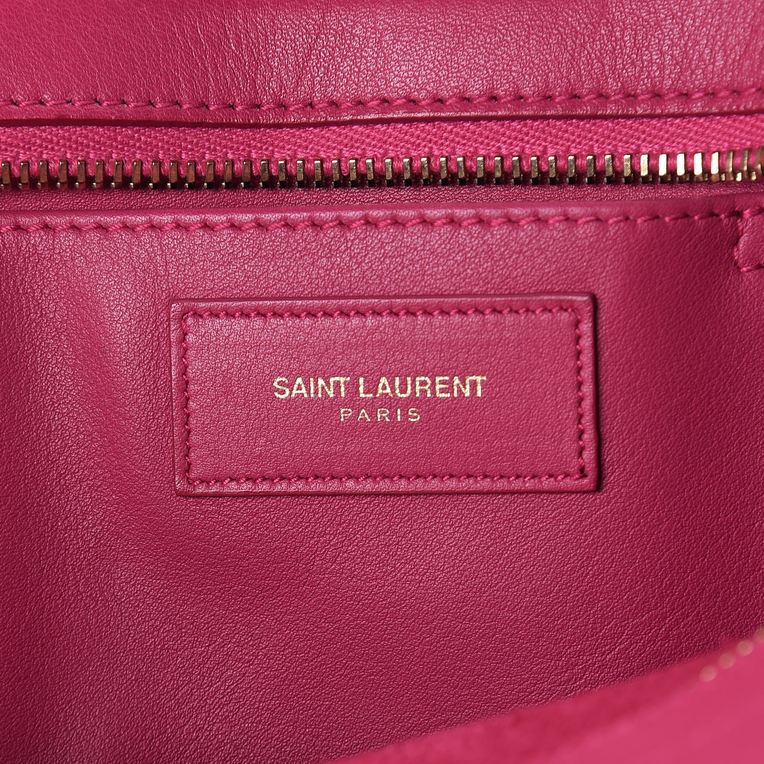 Saint Laurent Calfskin Small Classic Y Cabas Fuchsia 6 of 11