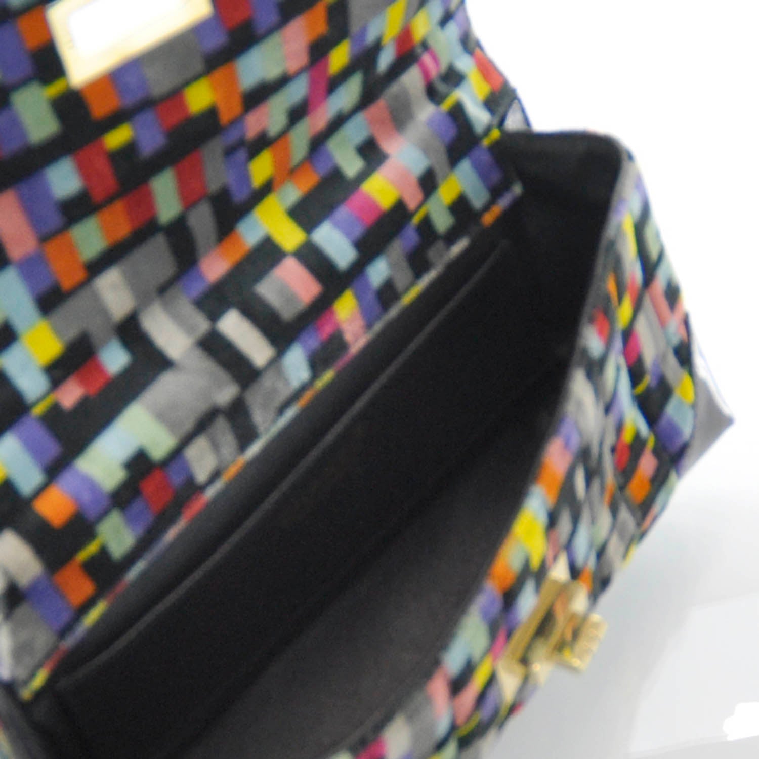Chanel Patent Velvet Quilted Cubist Flap 6 of 8