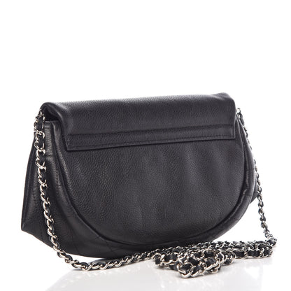 Chanel Caviar Half Moon Wallet On Chain WOC Black 3 of 9
