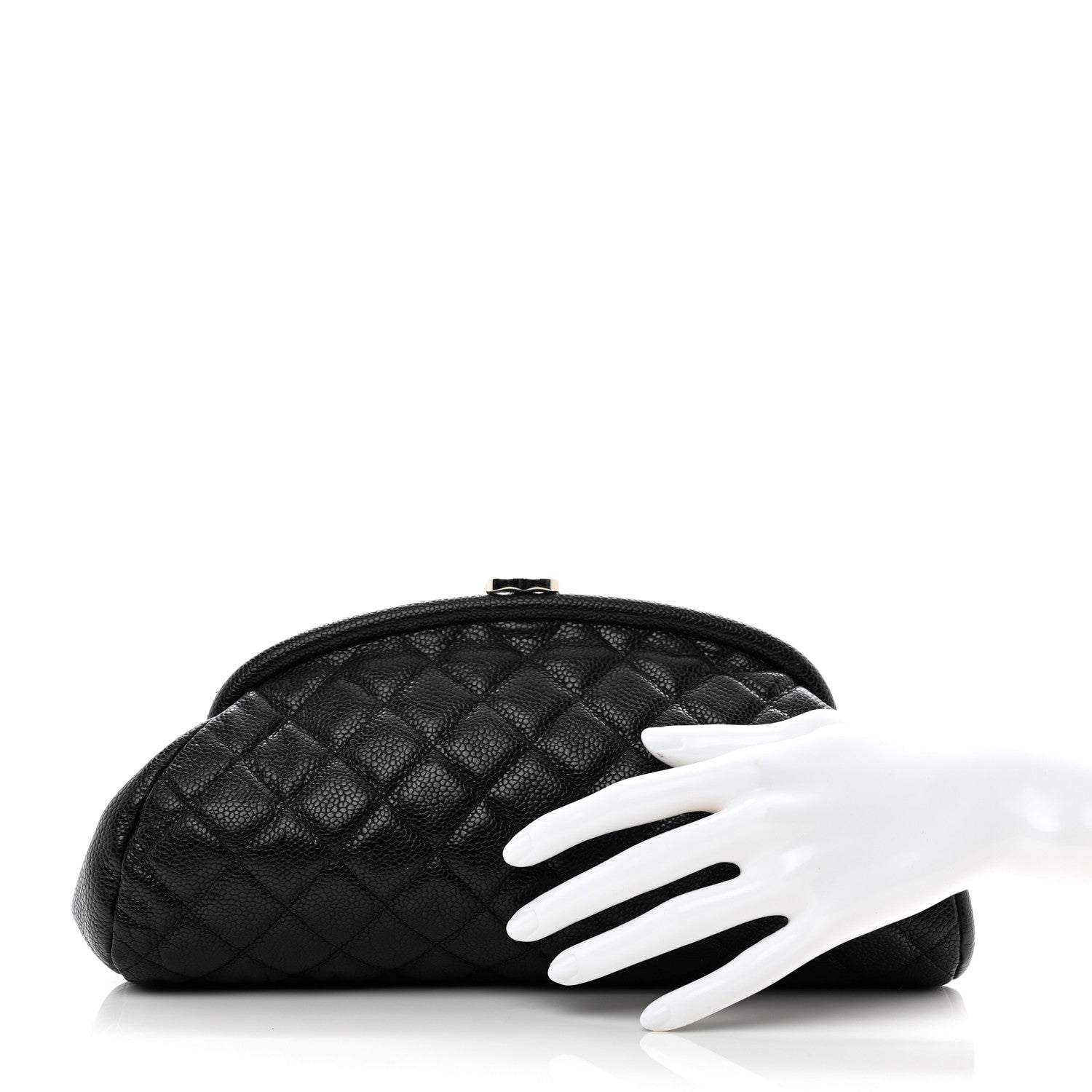 Chanel Caviar Quilted Timeless Clutch Black 2 of 6