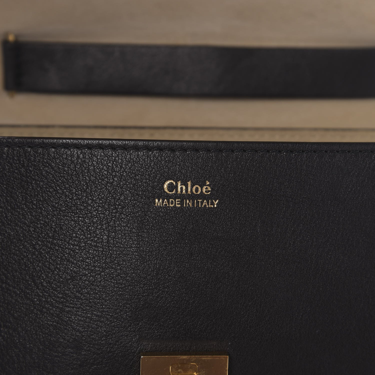 Chloe Calfskin Perforated Drew Shoulder Bag Black 13 of 20