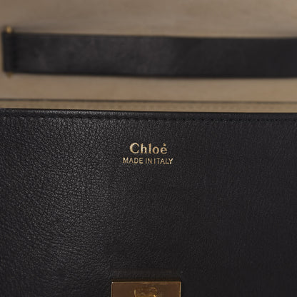 Chloe Calfskin Perforated Drew Shoulder Bag Black 13 of 20