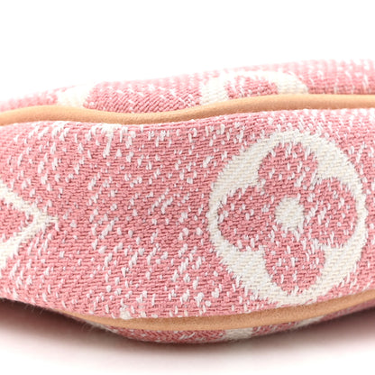 Louis Vuitton Denim Jacquard Monogram Micro Pochette Accessories Rose 8 of 9