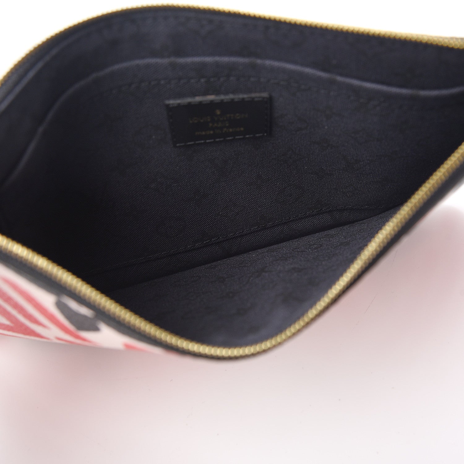 Louis Vuitton Monogram Giant Crafty Neverfull MM GM Pochette Creme Rouge Black 4 of 6