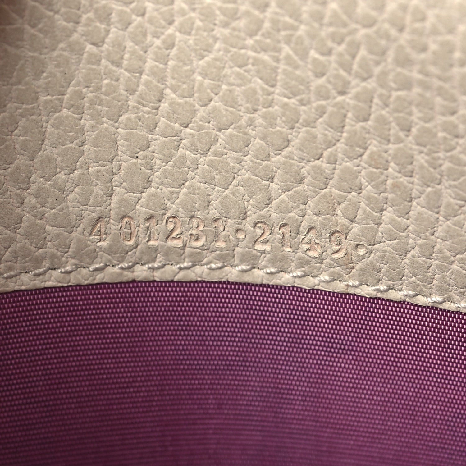 Gucci Dollar Calfskin Mini Dionysus Chain Wallet Mystic White 7 of 13