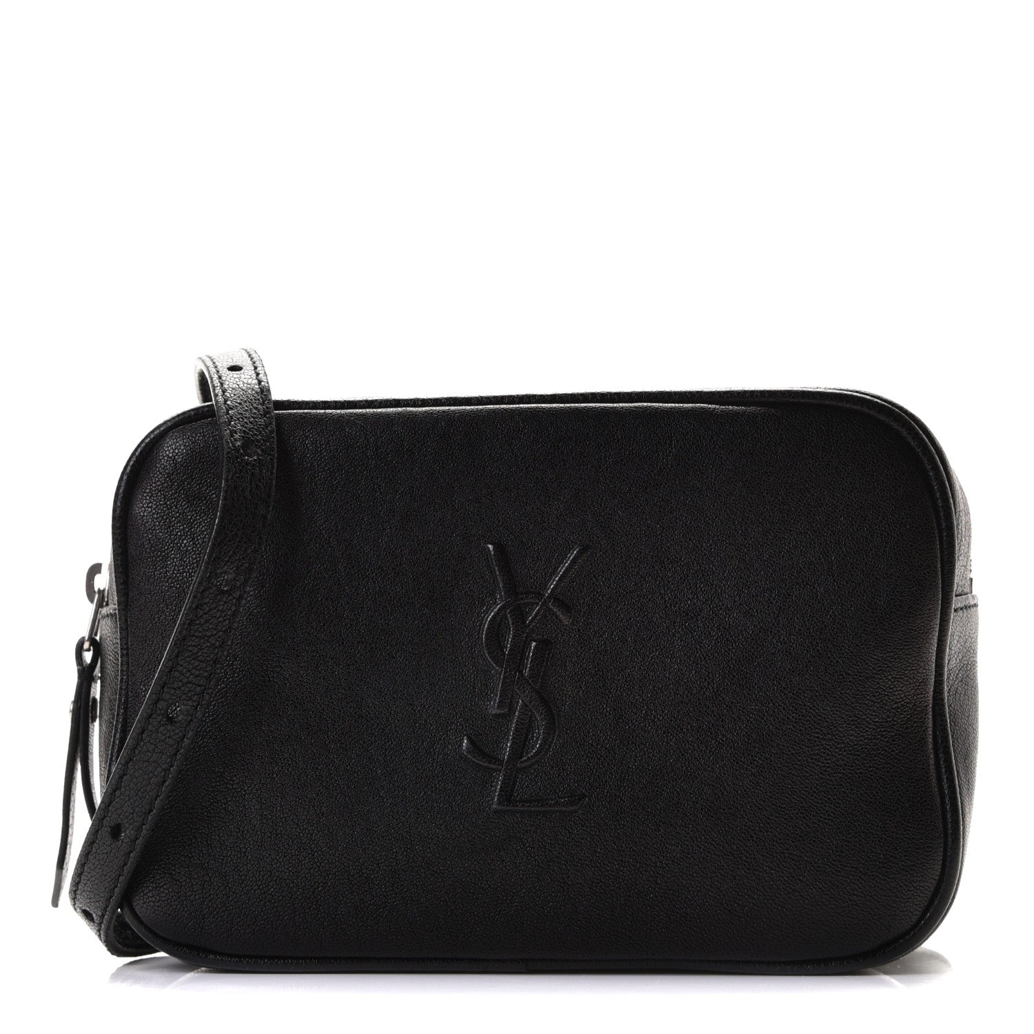 Saint Laurent Lambskin Monogram Lou Belt Bag Black 1 of 11