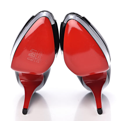 Christian Louboutin Patent Lady Peep 150 Pumps 36 Black 7 of 7