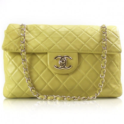 Chanel Lambskin XL JUMBO MAXI Flap Lemon 1 of 13