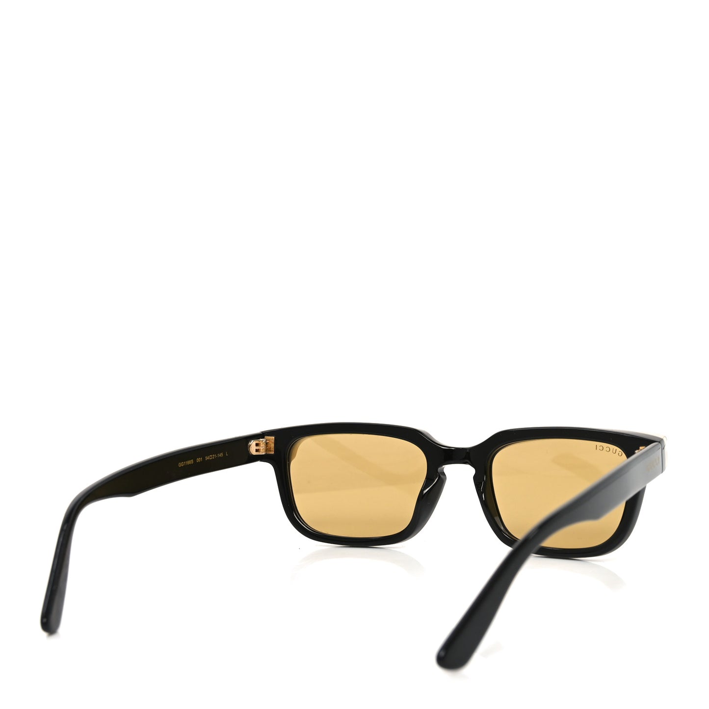 Acetate Rectangle Sunglasses GG1166S Black Beige