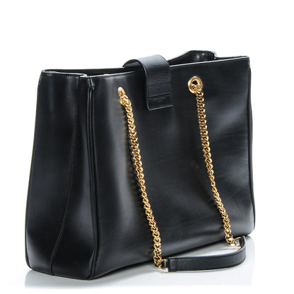Saint Laurent Calfskin Classic Monogram Shopping Bag Black 3 of 6