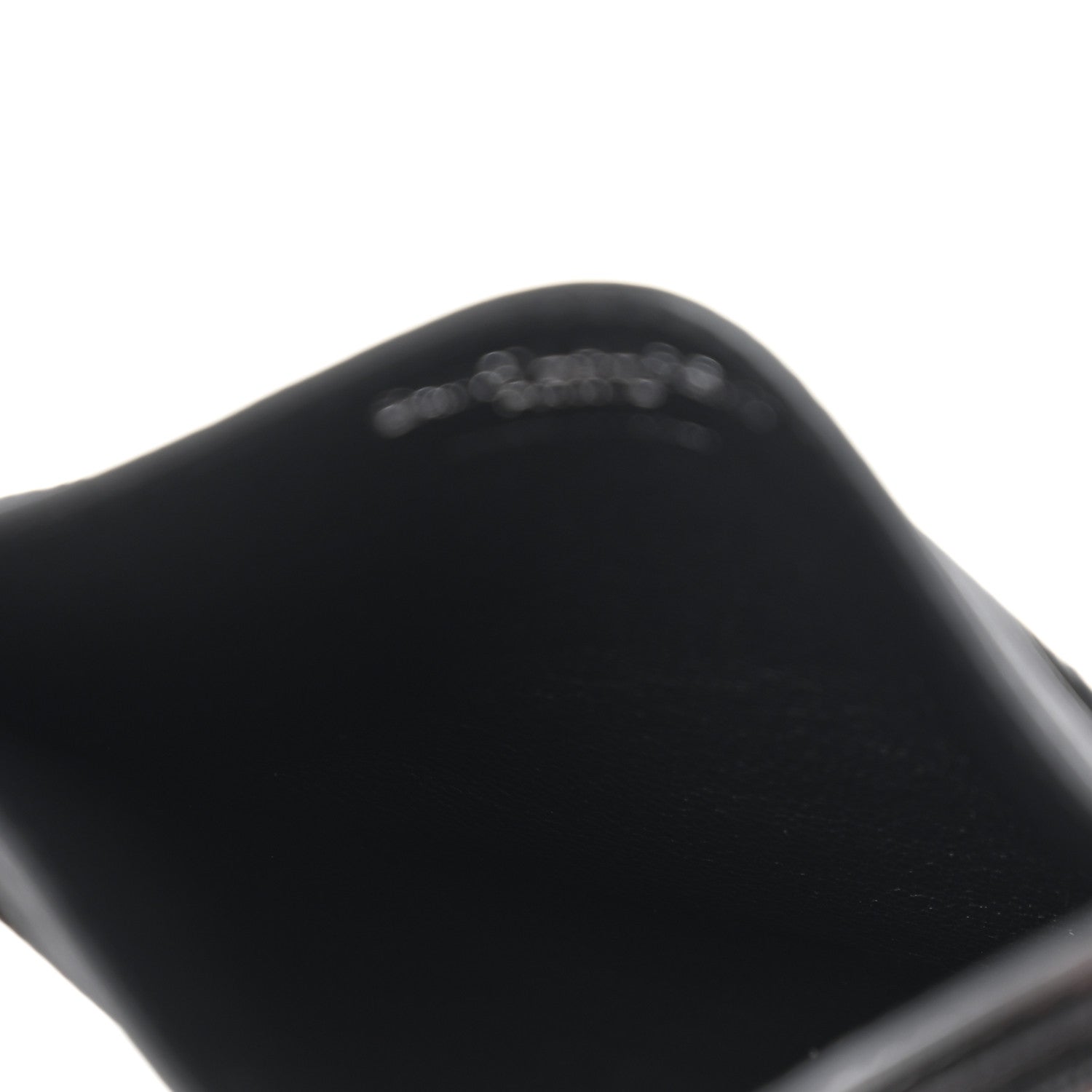 Saint Laurent Grain De Poudre Matelasse Chevron Monochrome Monogram Credit Card Case Black 5 of 10