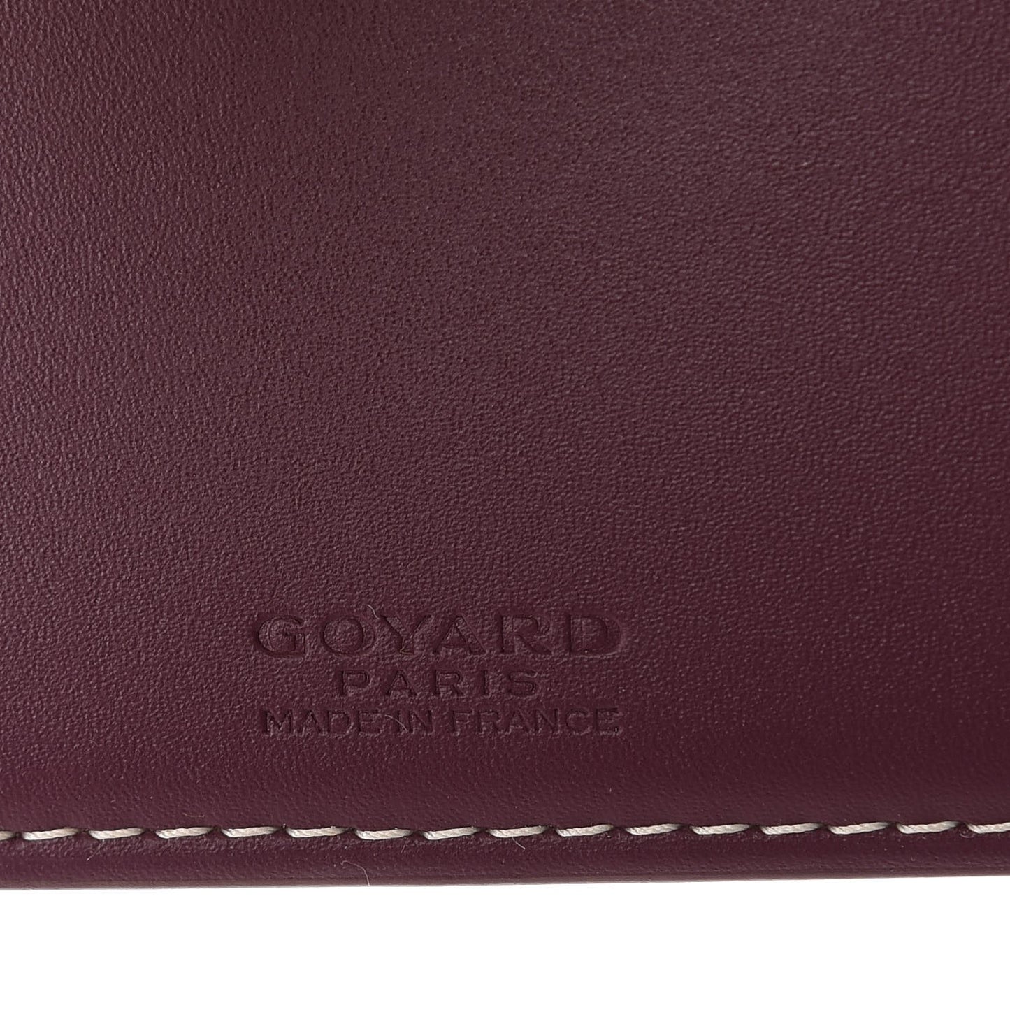 Goyardine Saint Florentin Bi-Fold Wallet Burgundy