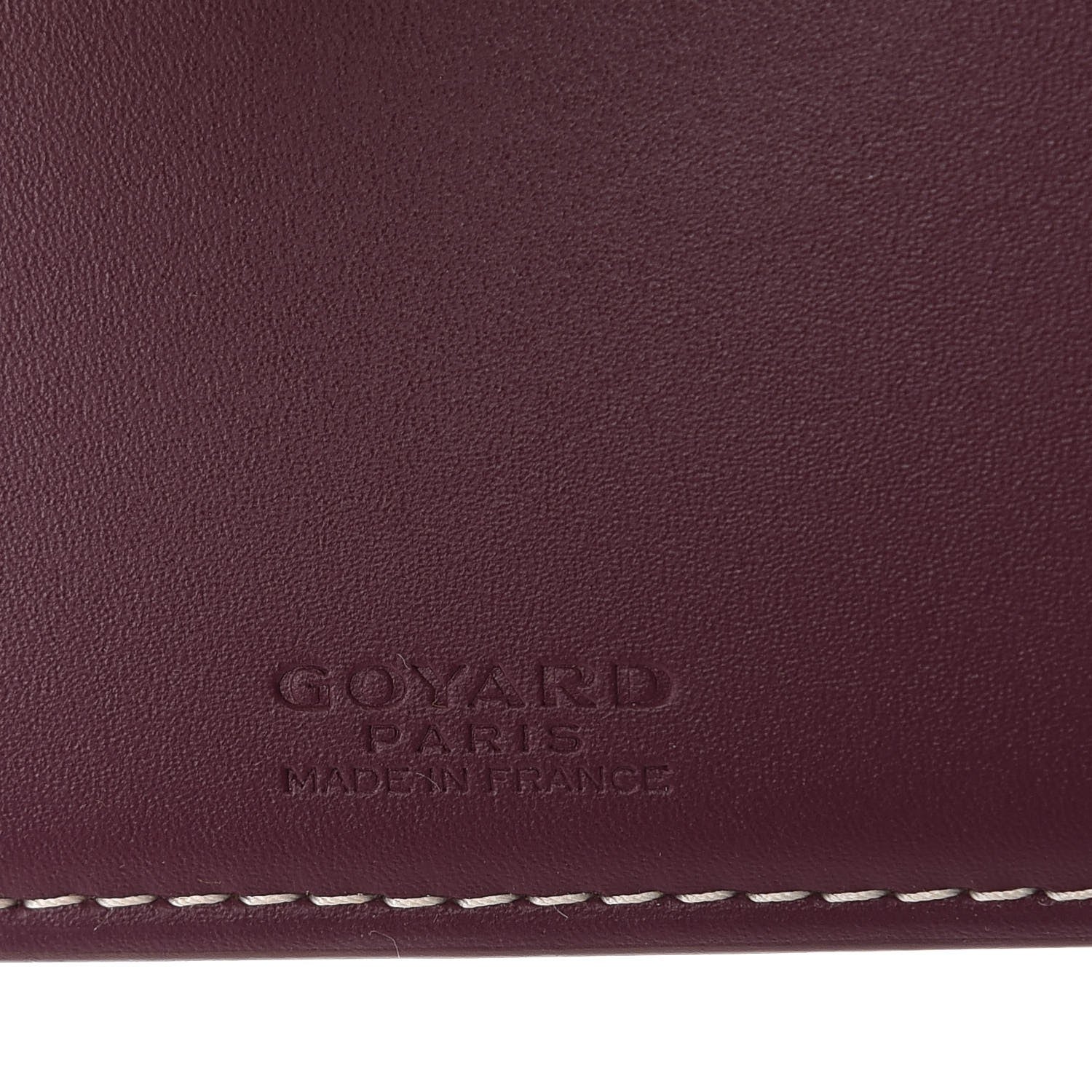 Goyard Goyardine Saint Florentin Bi-Fold Wallet Burgundy 6 of 8