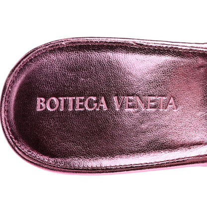 Bottega Veneta Metallic Nappa Maxi Intrecciato Lido 90mm Mule Sandals 39 Azalea 7 of 7