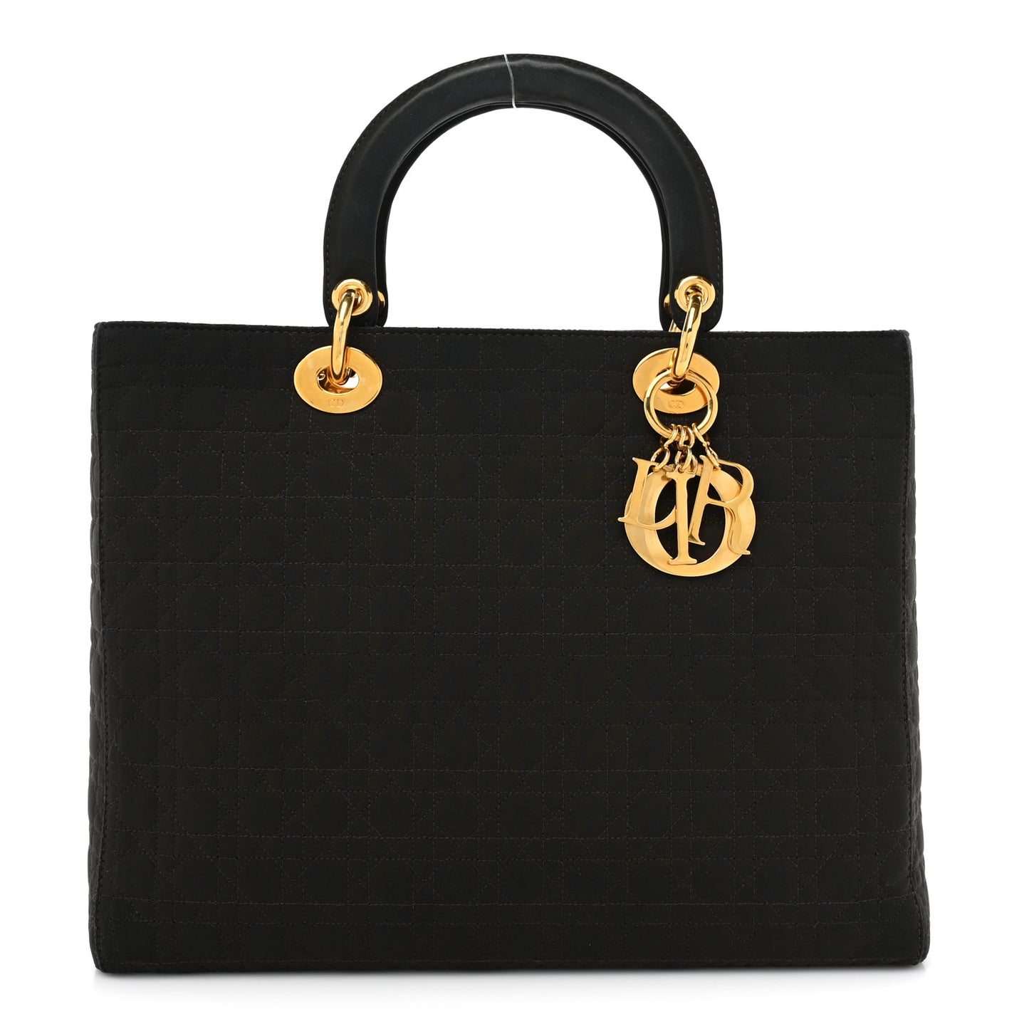 Nylon Cannage Large Lady Dior Brown