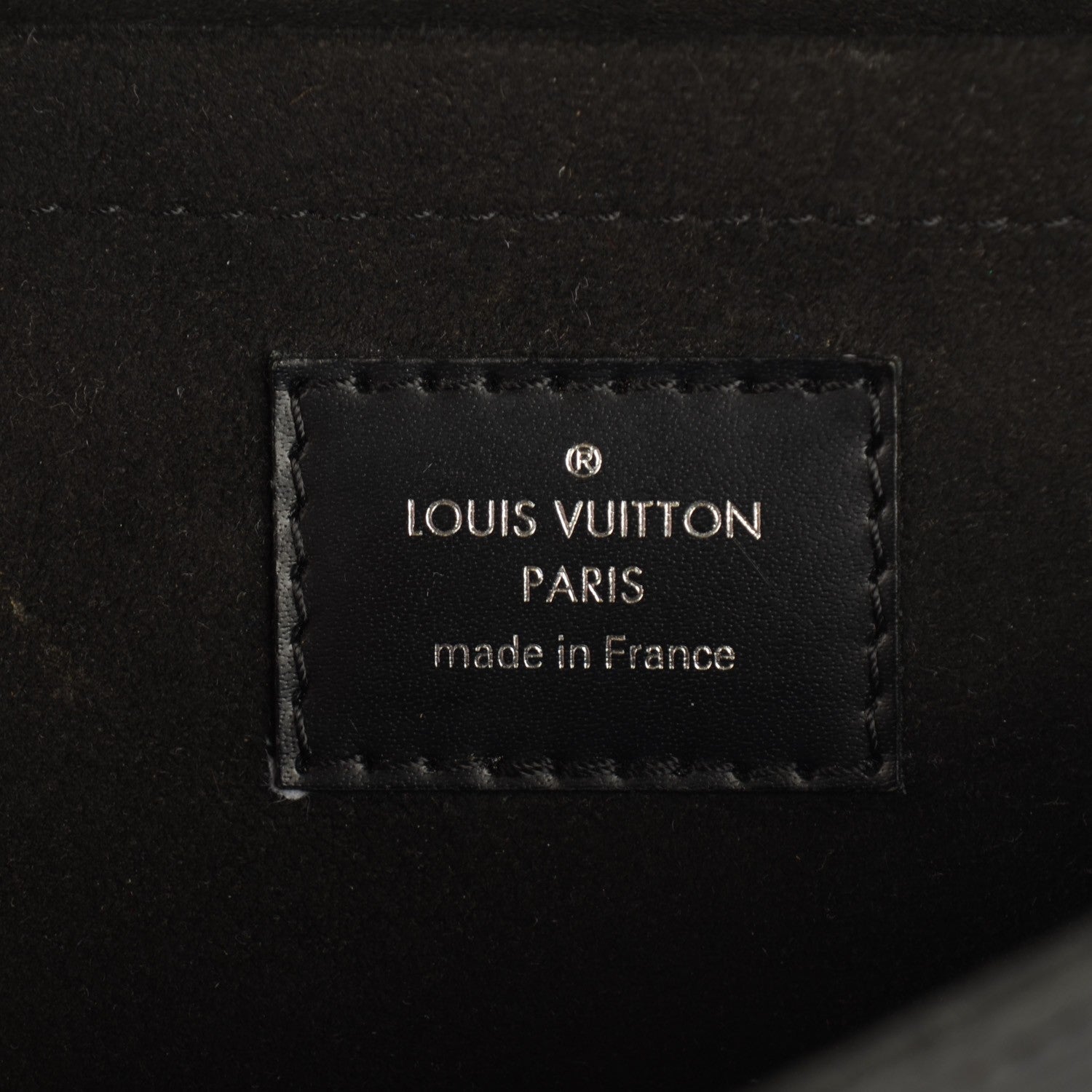 Louis Vuitton Epi Montaigne Clutch Black 5 of 7