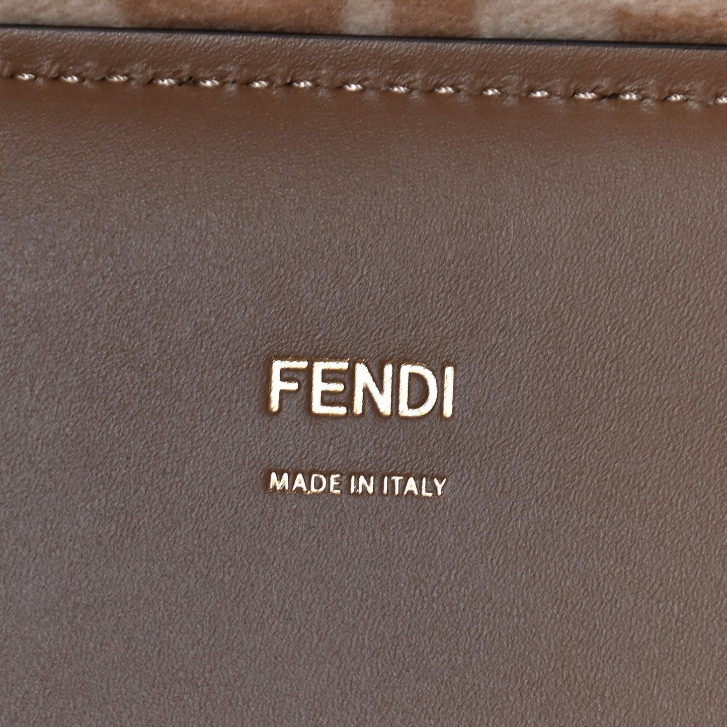 Flannel Vitello King Wool Plexiglass FF Logo Embroidered Medium Fendi Sunshine Shopper Tote Brown