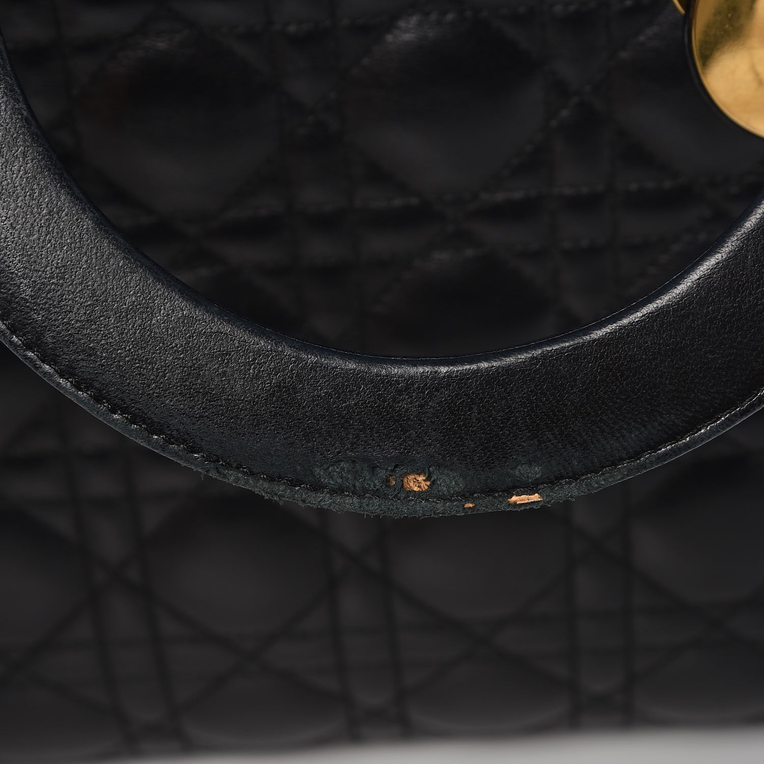 Christian Dior Lambskin Cannage Large Lady Dior Black 8 of 13
