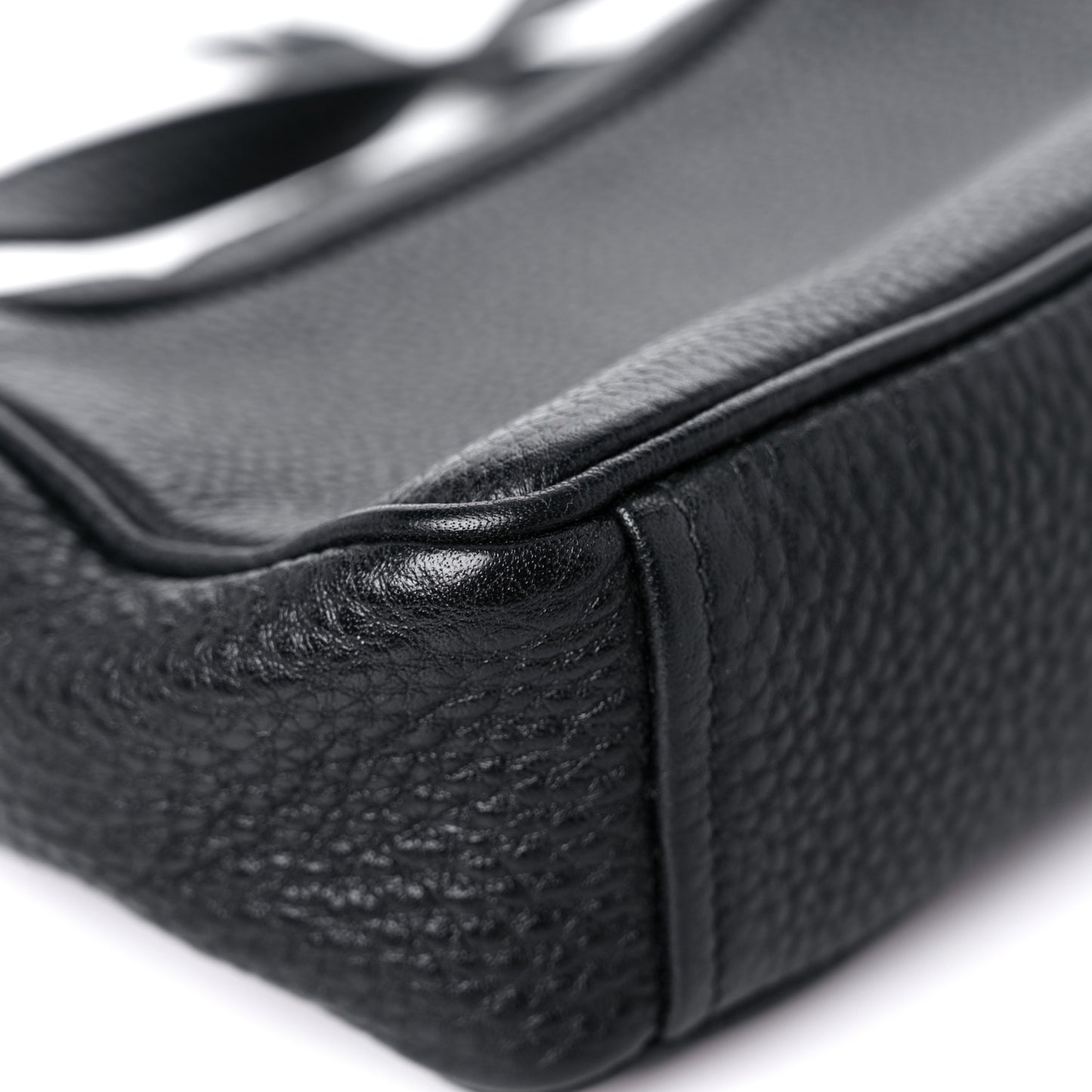 Vitello Daino Mini Camera Crossbody Black