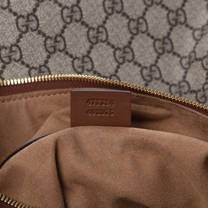 Gucci GG Supreme Monogram Large Linea A Hobo Light Brown 7 of 11