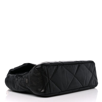 Chanel Goatskin Quilted Large Chanel 19 Flap Black 4 of 10