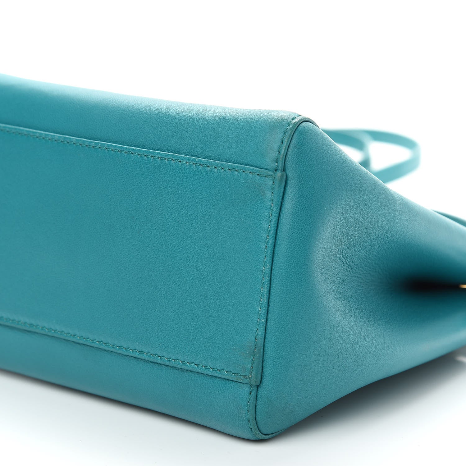 Fendi Nappa Mini Peekaboo Iconic Satchel Lago 8 of 9